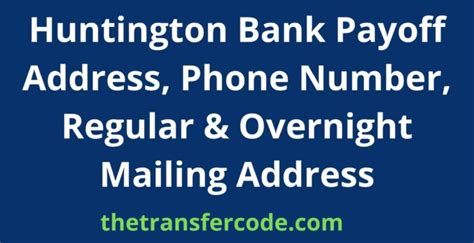 Huntington overnight payoff address. Send your payment by U.S. Mail. To make sure your payment posts as quickly as possible, write your Capital One credit card account number on your check. Capital One. Attn: Payment Processing. PO Box 71087. Charlotte, NC 28272-1087. OVERNIGHT ADDRESS*. Capital One. Attn: Payment Processing. 