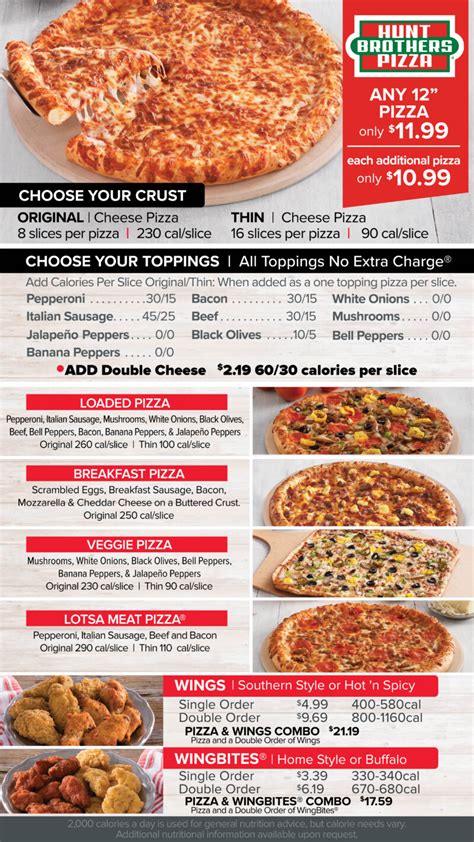 Hunts Brothers Pizza Prices
