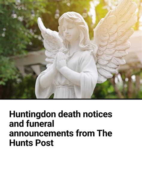 Hunts post death notices this week archives.  Jan 12, 2025 · The Hunts Post publi...