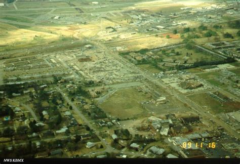 Huntsville alabama tornado 1989.  From an initial touchdown point on the How t...
