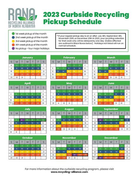 Huntsville garbage collection schedule. Nov 19, 2018 · Monday’s garbage will be collected on schedule. Tuesday’s garbage will be collected on schedule. Wednesday’s garbage will be collected on schedule. No collection on Thursday, November 22. Thursday’s garbage will be collected on Friday, November 23. RECYCLING Recycling is managed through the Solid Waste Disposal Authority and adheres to a separate pick-up schedule. Information regarding ... 