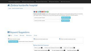 Huntsville hospital zimbra. Things To Know About Huntsville hospital zimbra. 