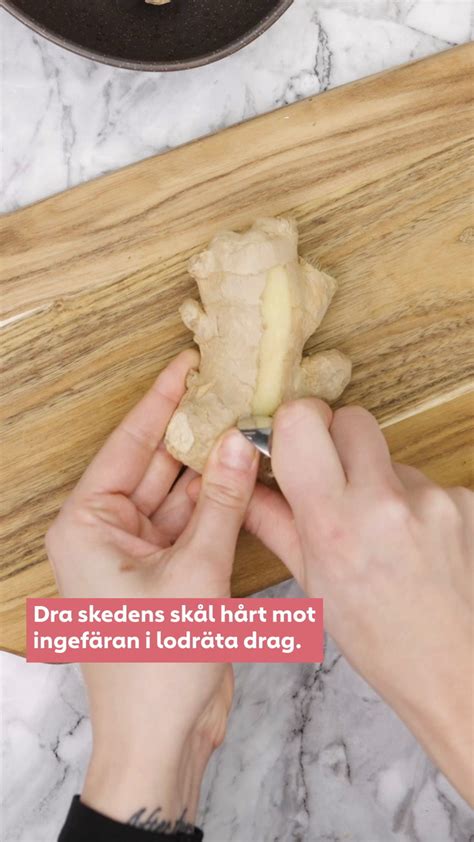 Hur skala ingefära