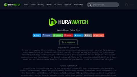 Hurawatch alternatives. Sep 27, 2022 · The thumbnail for each movie includes the IMDb rating and available in HD print quality. Website: https://moviewatcher.is/. 9. Vudu. It is one of the best HuraWatch alternatives to stream free movies online. Vudu is a free online movie website that may be accessed with a smartphones. 