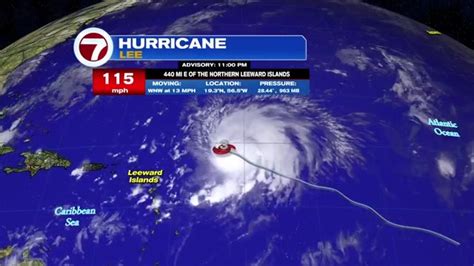 Hurricane Lee barrels through open Atlantic waters as Cat 3 storm