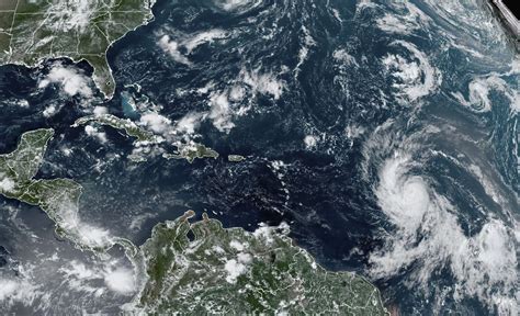 Hurricane Lee charges over Atlantic waters as a Category 5 storm, approaching the Caribbean