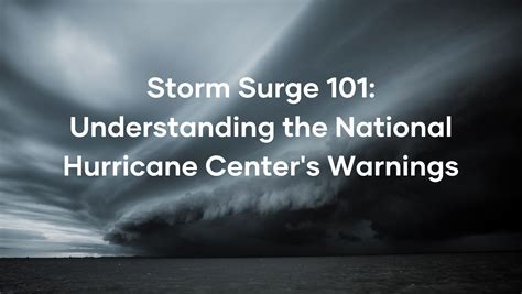 Hurricane Threats and Impacts - Storm Surge - National …