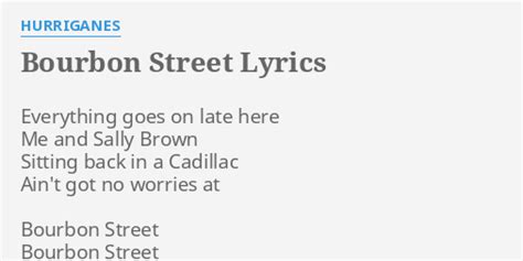 Hurriganes – Bourbon Street Lyrics Genius Lyrics