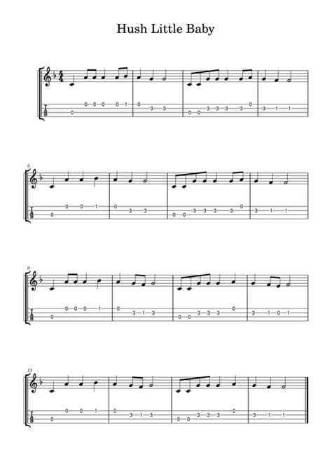 Hush Little Baby Chords - Chordify