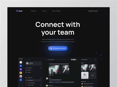 Hush Webflow Landing Page. Free Webflow Template! by Shafi Webflow