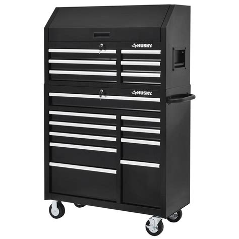 Husky 41 in. W 16Drawer Deep Combination Tool Chest and Rolling