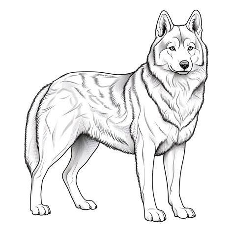 Husky Printable Coloring Pages