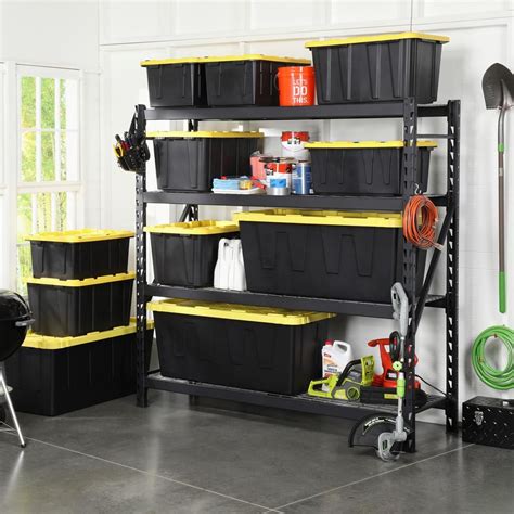 Husky brand shelving. This Husky 5-shelf heavy-duty steel shelving unit can be assembled vertically as a 78 in. high unit or as two individual 39 in. high units. You can adjust this multipurpose unit's shelves in 1.5 in. increments to fit any storage need. It features a boltless design for easy assembly and is constructed of heavy duty steel for strength and rigidity. 