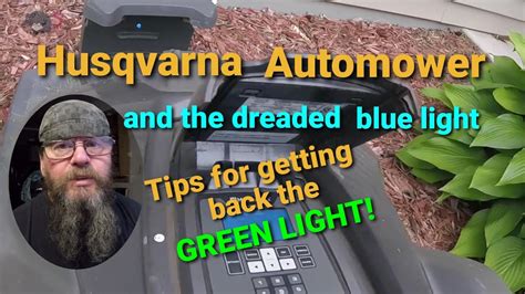 Husqvarna automower flashing blue light.  Automower&reg; support Kontro...