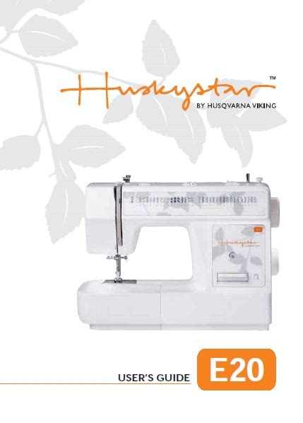 Husqvarna huskystar e20 sewing machine manual. - Manuale per lavastoviglie kenmore quiet guard deluxe.