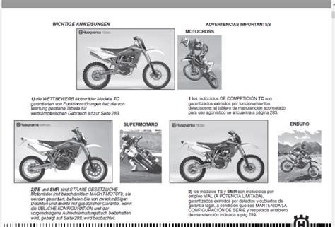 Husqvarna motorcycle te tc tcx smr 250 310 450 510 service repair manual 2009. - 2015 honda crf 230 manuale di servizio.