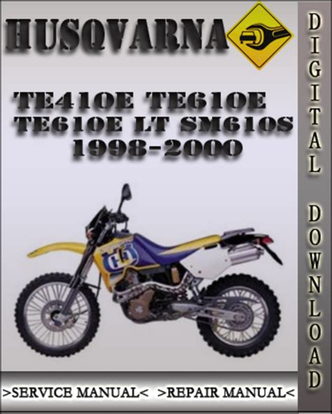 Husqvarna te410 te610 te 610e lt sm 610s service repair manual 98 00. - Yamaha dt125 dt125r 1990 repair service manual.