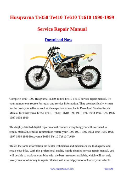 Husqvarna te610 tc610 1995 1996 service repair manual. - 2005 harley davidson fatboy shop manual.