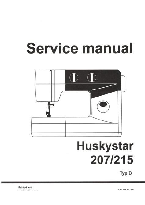 Husqvarna viking huskystar 207 215 user owners manual. - Hotpoint iced diamond rfa52 instruction manual.