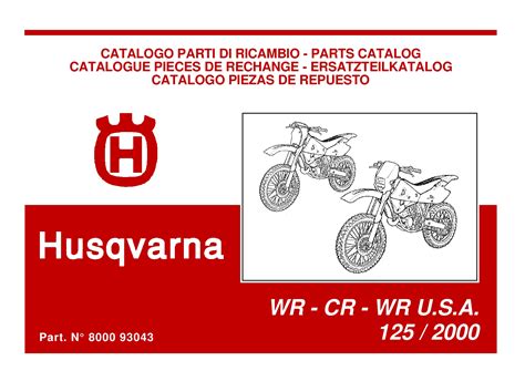 Husqvarna wr 125 cr 125 digital workshop repair manual 2000 2002. - Catalogue des eaux minérales de la grèce.
