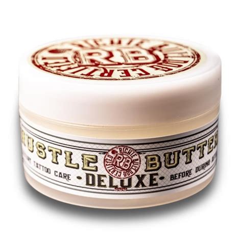 Hustle butter tattoo. Hustle Butter Deluxe® tattoo ointment can be used before and during tattooing, and as a tattoo healing cream. Simply apply to the skin to heal and moisturise. You can then continue to use Hustle Butter Deluxe ® daily, even after your tattoo has healed – keep skin sufficiently hydrated and healthy to keep tattoo colours bright. 