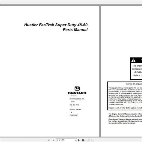 Hustler service manual fastrak super duty. - Ih international t 6 crawler tractors illustrated parts catalog manual ipl ipc.