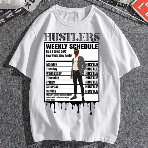 Hustlers Weekly Schedule DTF Transfer - man3 – siplearnpress