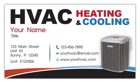 Hvac Business Cards Templates