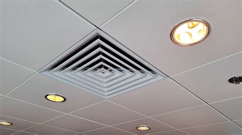 Hvac diffuser. A step-down HVAC diffuser features layered rings that emit air uniformly throughout the room. A three-way diffuser releases air on three sides and works well for ducts installed perpendicular to a wall. For ducts positioned in the center of a room, choose a four-way ceiling diffuser for 360-degree air distribution. 