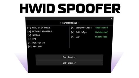 Hwid Spoofer walkthrough