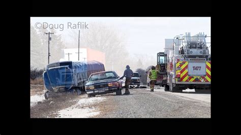 Bad crash on 23 at esterbrook. Car versus tanker truck with fire. Smoke can be seen from in the city of Fond Du lac. Possible fatal crash stay away from the area it will be closed for …