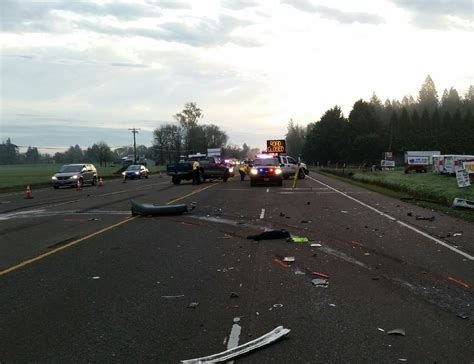 Hwy 34 crash. KMTR Eugene. Police: Lebanon woman dies in head-on crash on Hwy 34. Story by News Staff• 4mo. Oregon State Police responded to a two-vehicle crash on Highway 34 near milepost 1 in Linn County on ... 