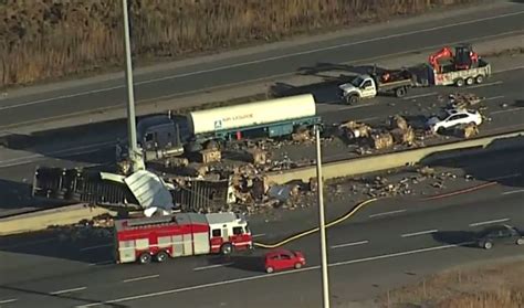 Hwy. 401 closed in Ajax for major crash, truck rollover