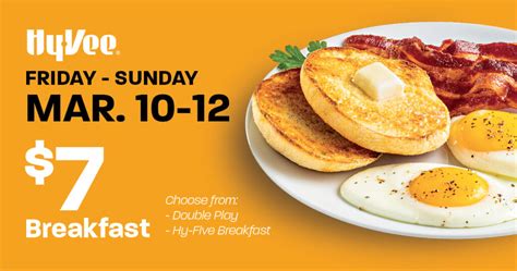 Hy vee breakfast buffet hours. Bring the kids to meet the Easter Bunny, plus cookie decorating, crafts and other fun activities! March 28 | 8:00 a.m. - 11:00 a.m. Join us for breakfast with the Easter Bunny. Kids 12 and under eat FREE with the purchase of an adult entrée. Meet the Easter Bunny - Family photos and selfies encouraged! 