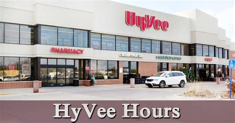 Hy-Vee grocery store offers everything you need in one place! Order groceries online and enjoy grocery delivery, pickup, prescription refills & more! ... Department Hours: Bakery: 6 a.m. to 8 p.m. Bank - Midwest Heritage: 9 a.m. to 6 p.m. Monday-Friday ... Open 24 hours a day, 7days a week, 365 days a year Hy-Vee Gas: