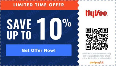 Save up to 10% with Hy-Vee promo codes and discount codes April 2024. Hy-Vee offers 10% Off Orders $30+, 10% Off Orders $30+, 10% Off Your First Grocery Order and more..