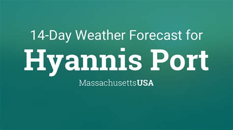 Hyannis, MA Weather Forecast. Marine Forecast: Nantucket Sound. FORECAST; Hyannis, Massachusetts ... Weather Forecast In Detail: Forecast Issued: 400 PM EDT Wed Oct 11 2023. ... Boston MA Radar. Northeast Radar East Coast Satellite. ONSHORE: BOSTON. Mostly Cloudy 63°F. Winds: SSW 10 MPH .. 