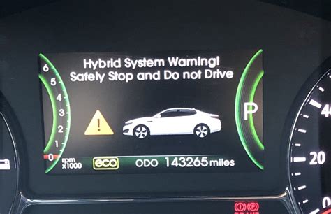 Hybrid System Warning Safely Stop And Do Not Drive excaliburdiy