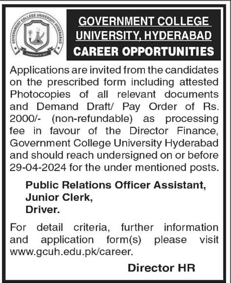 Hyderabad Jobs 2024 » GovernmentJOB.pk