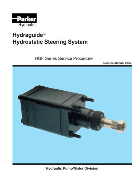 Hydraguide hgf series hydrostatic steering system. - Pentaho 3 2 data integration beginner s guide.