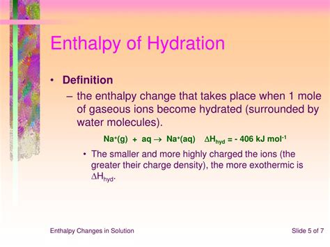 Hydration Enthalpy - Definition, Affecting Factors, …