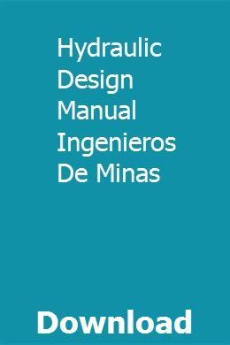 Hydraulic design manual ingenieros de minas. - Internationale innovationsdynamik, spezialisierung und wirtschaftswachstum in der eu (wirtschaftswissenschaftliche beiträge).