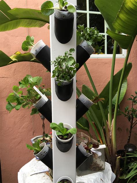 Hydro garden tower. Features & Benefits: Easy to use hydroponic system. Grow between 3.5-7.5 lbs of food right in your own home. 2L water reservoir. Beautiful birch and pine cabinet. Dimmable grow lights. Grow lights can be programmed with a built in timer. Seed Starter Kit with Arugula, Basil, Lettuce and Kale. 