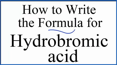 Hydrobromic acid formula. Things To Know About Hydrobromic acid formula. 
