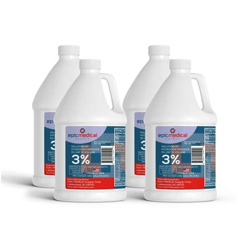 Hydrogen peroxide gallon.  Quoters must provide a unit price that include...