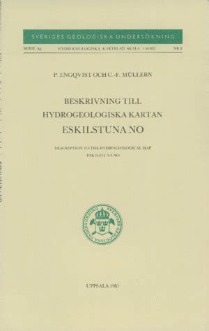 Hydrogeologiska kartbladet norrkoping nv (sgu ser. - Memoria del proyecto transmisión de gobiernos locales de nicaragua, 1996-1997 (tgl).