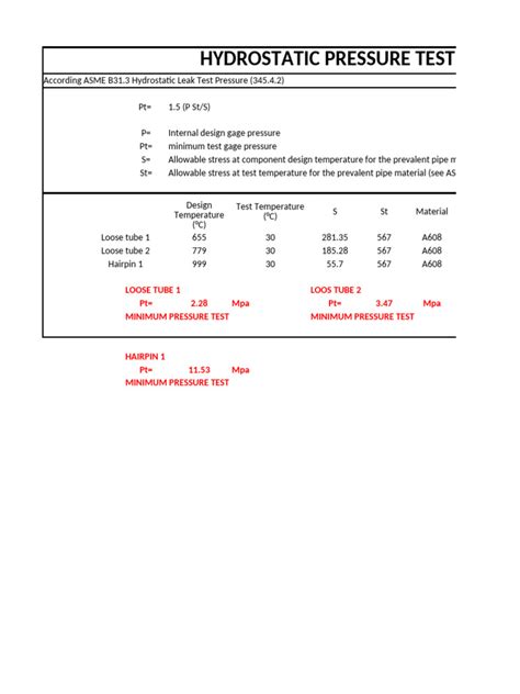 Hydrostatic test pressure calculation pdf.  The absolute expansion volumes in ...
