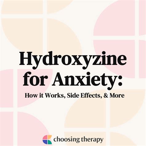 Hydroxyzine for anxiety reddit