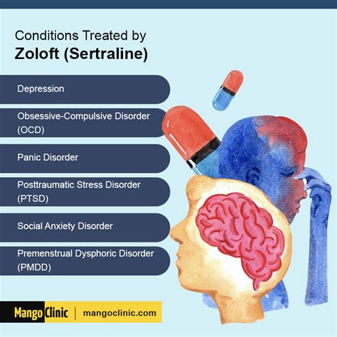 Hydroxyzine vs sertraline. Sertraline is used to treat depression, obsessive-compulsive disorder (OCD), panic disorder, premenstrual dysphoric disorder (PMDD), posttraumatic stress disorder (PTSD), and social anxiety disorder (SAD). Sertraline belongs to a group of medicines known as selective serotonin reuptake inhibitors (SSRIs). It works by increasing the activity of ... 