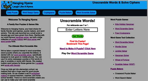 Jumble word solver is a web-based instrument designed for those who adore solving word puzzles or so-called jumbles. Jumbles are word puzzles made up of jumbled/scrambled letters that you need to unravel into an anagram using jumble clues (if there are any). This word jumble solver will help you decipher/unscramble letters without clues, just .... 